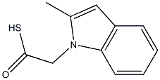 1H-Indole-1-ethanethioicacid,2-methyl-(9CI) 结构式