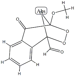 1,4-Epoxy-1H-2,3-benzodioxepin-1-carboxaldehyde,4,5-dihydro-4-methyl-5-oxo-(9CI) 结构式