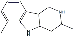 2H-Pyrido[4,3-b]indole,1,3,4,4a,5,9b-hexahydro-3,6-dimethyl-(9CI) 结构式