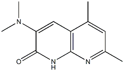 1,8-Naphthyridin-2(1H)-one,3-(dimethylamino)-5,7-dimethyl-(9CI) 结构式