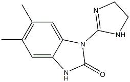 2H-Benzimidazol-2-one,1-(4,5-dihydro-1H-imidazol-2-yl)-1,3-dihydro-5,6-dimethyl-(9CI) 结构式