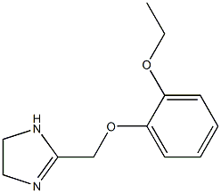 1H-Imidazole,2-[(2-ethoxyphenoxy)methyl]-4,5-dihydro-(9CI) 结构式