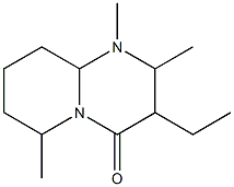 4H-Pyrido[1,2-a]pyrimidin-4-one,3-ethyloctahydro-1,2,6-trimethyl-(9CI) 结构式