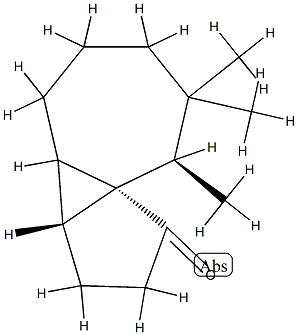 Cyclopenta[1,3]cyclopropa[1,2]cyclohepten-1(2H)-one, octahydro-7,7,8b-trimethyl-, (3aR,8aS,8bS)-rel- (9CI) 结构式