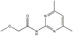 N-(4,6-dimethyl-2-pyrimidinyl)-2-methoxyacetamide 结构式