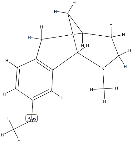 1,5-Methano-2-benzazocine,1,2,3,4,5,6-hexahydro-9-methoxy-2-methyl-(9CI) 结构式