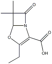 4-Oxa-1-azabicyclo[3.2.0]hept-2-ene-2-carboxylicacid,3-ethyl-6,6-dimethyl-7-oxo-(9CI) 结构式