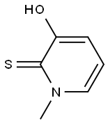 3-羟基-1-甲基吡啶-2(1H)-硫酮 结构式