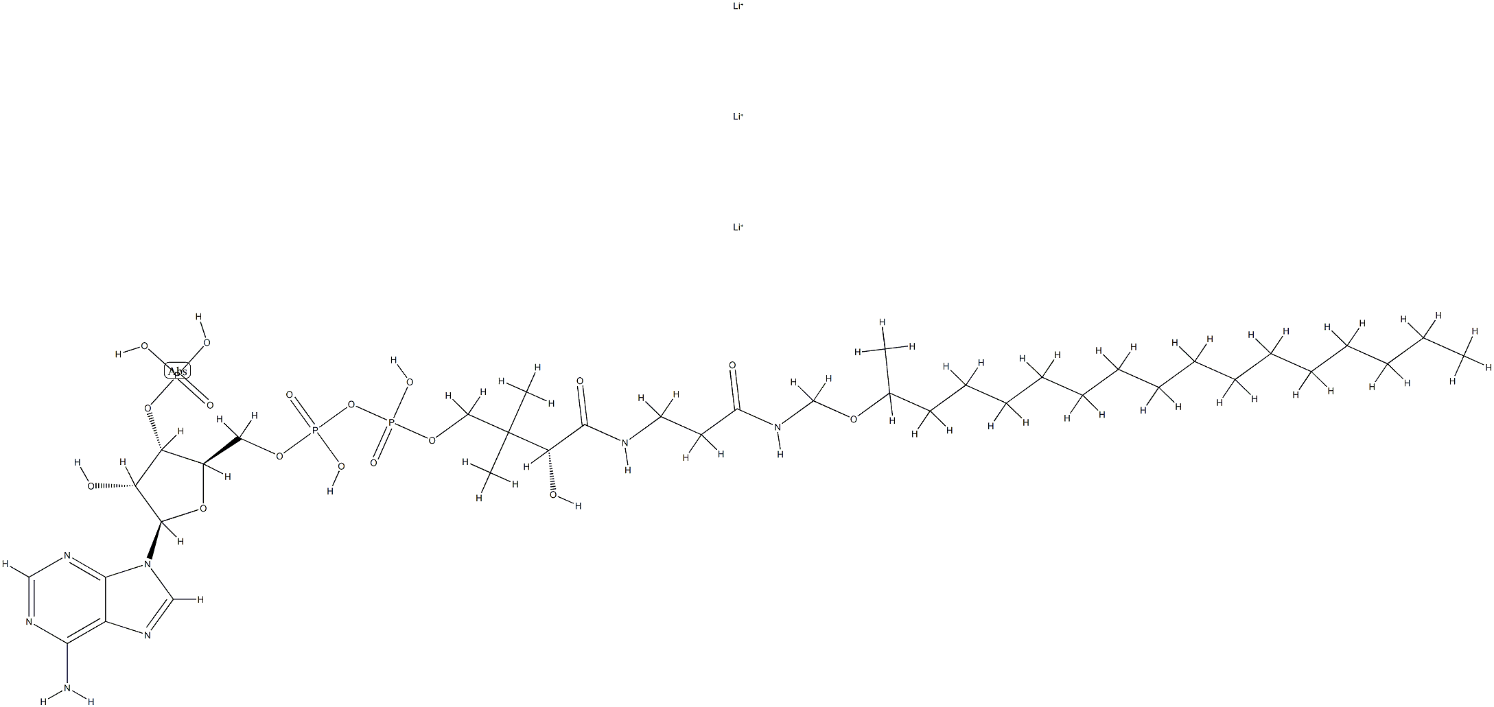 heptadecan-2-onyl-dethio-coenzyme A 结构式