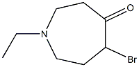 4H-Azepin-4-one,5-bromo-1-ethylhexahydro-(9CI) 结构式