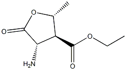 D-Arabinonic acid, 2-amino-2,3,5-trideoxy-3-(ethoxycarbonyl)-, gamma-lactone (9CI) 结构式