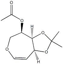 D-ribo-Hex-1-enitol, 1,6-anhydro-2-deoxy-3,4-O-(1-methylethylidene)-, acetate (9CI) 结构式