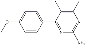 2-Pyrimidinamine,4-(4-methoxyphenyl)-5,6-dimethyl-(9CI) 结构式