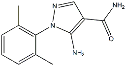 1H-Pyrazole-4-carboxamide,5-amino-1-(2,6-dimethylphenyl)-(9CI) 结构式