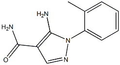 1H-Pyrazole-4-carboxamide,5-amino-1-(2-methylphenyl)-(9CI) 结构式