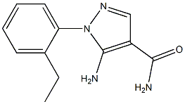 1H-Pyrazole-4-carboxamide,5-amino-1-(2-ethylphenyl)-(9CI) 结构式