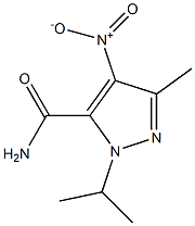 1H-Pyrazole-5-carboxamide,3-methyl-1-(1-methylethyl)-4-nitro-(9CI) 结构式