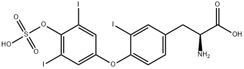 triiodothyronine, reverse sulfate 结构式