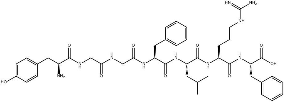 enkephalin-Leu, Arg(6)-Phe(7)- 结构式