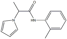 1H-Pyrrole-1-acetamide,alpha-methyl-N-(2-methylphenyl)-(9CI) 结构式