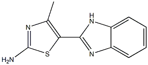 2-Thiazolamine,5-(1H-benzimidazol-2-yl)-4-methyl-(9CI) 结构式