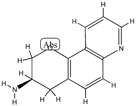 2H-Pyrano[2,3-f]quinolin-3-amine,3,4-dihydro-,(3R)-(9CI) 结构式