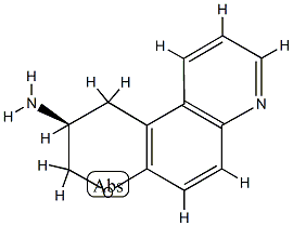 1H-Pyrano[3,2-f]quinolin-2-amine,2,3-dihydro-,(2S)-(9CI) 结构式