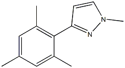 1H-Pyrazole,1-methyl-3-(2,4,6-trimethylphenyl)-(9CI) 结构式