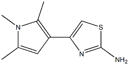 2-Thiazolamine,4-(1,2,5-trimethyl-1H-pyrrol-3-yl)-(9CI) 结构式