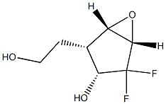 6-Oxabicyclo[3.1.0]hexane-2-ethanol,4,4-difluoro-3-hydroxy-,[1S-(1-alpha-,2-bta-,3-bta-,5-alpha-)]-(9CI) 结构式