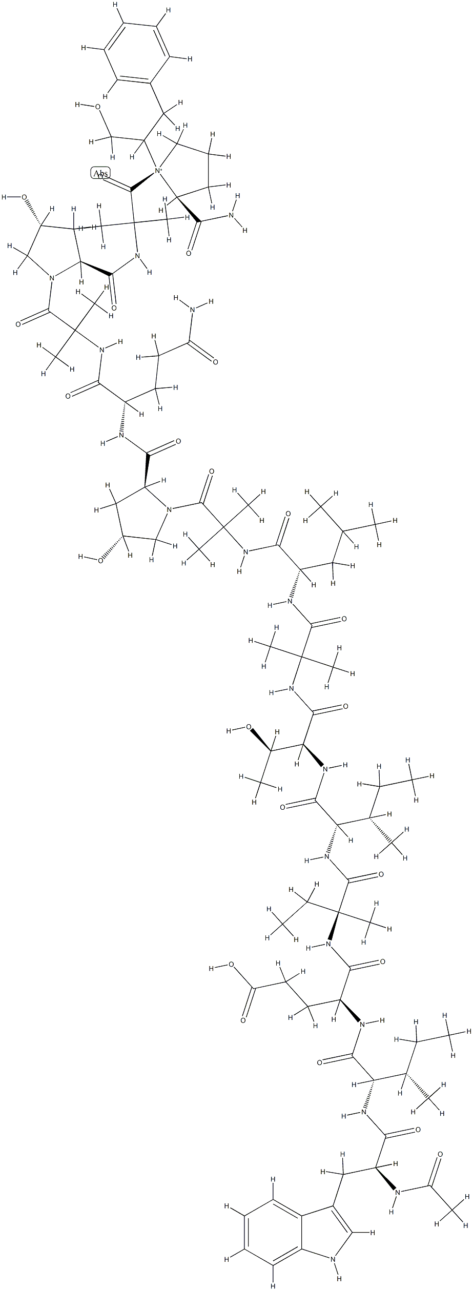 zervamicin-IC 结构式
