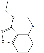 1,2-Benzisoxazol-4-amine,3-ethoxy-4,5,6,7-tetrahydro-N,N-dimethyl-(9CI) 结构式