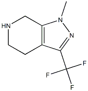 1-甲基-3-(三氟甲基)-4,5,6,7-四氢-1H-吡唑[3,4-C]吡啶 结构式