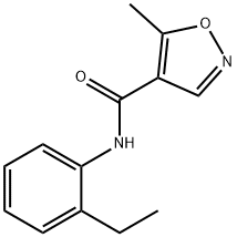 4-Isoxazolecarboxamide,N-(2-ethylphenyl)-5-methyl-(9CI) 结构式