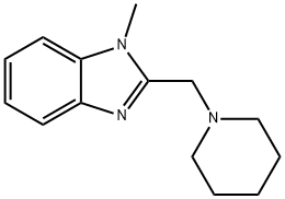 1H-Benzimidazole,1-methyl-2-(1-piperidinylmethyl)-(9CI) 结构式