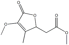 2-Furanaceticacid,2,5-dihydro-4-methoxy-3-methyl-5-oxo-,methylester,rel-(+)-(9CI) 结构式