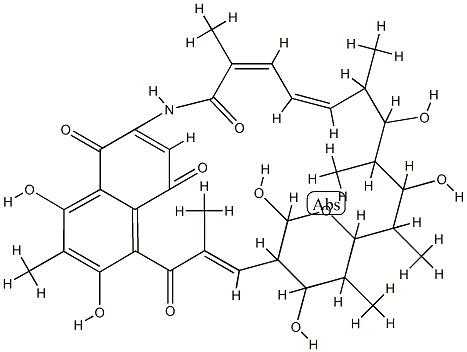 34a-Hydroxyrifamycin Z 结构式