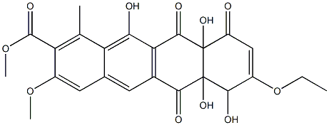 3-去甲氧基-3-乙氧基四并苯霉素 结构式