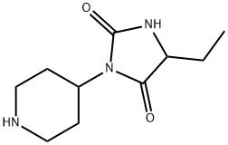 2,4-Imidazolidinedione,5-ethyl-3-(4-piperidinyl)-(9CI) 结构式