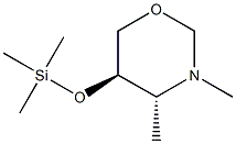 2H-1,3-Oxazine,tetrahydro-3,4-dimethyl-5-[(trimethylsilyl)oxy]-,(4R,5R)-rel-(9CI) 结构式