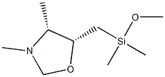 Oxazolidine, 3,4-dimethyl-5-[[(trimethylsilyl)oxy]methyl]-, (4R,5R)-rel- (9CI) 结构式