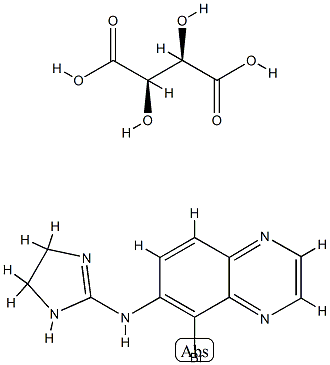 酒石酸溴莫尼定 BRIMONIDINE TARTRATE 结构式