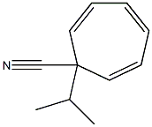 2,4,6-Cycloheptatriene-1-carbonitrile,1-(1-methylethyl)-(9CI) 结构式