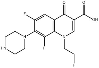 N-demethylfleroxacin 结构式