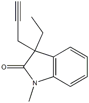 2H-Indol-2-one,3-ethyl-1,3-dihydro-1-methyl-3-(2-propynyl)-(9CI) 结构式