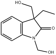 2H-Indol-2-one,3-ethyl-1,3-dihydro-1,3-bis(hydroxymethyl)-(9CI) 结构式