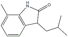 2H-Indol-2-one,1,3-dihydro-7-methyl-3-(2-methylpropyl)-(9CI) 结构式