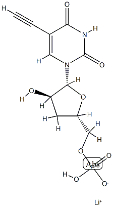 5-ethynyl-2'-deoxyuridylic acid 结构式
