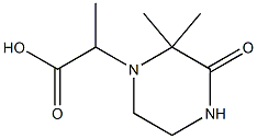 1-Piperazineaceticacid,alpha,2,2-trimethyl-3-oxo-(9CI) 结构式