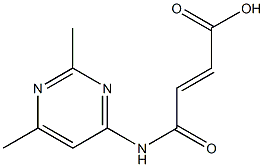 2-Butenoicacid,4-[(2,6-dimethyl-4-pyrimidinyl)amino]-4-oxo-(9CI) 结构式